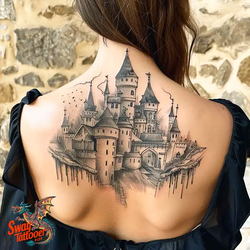 100 Castle Tattoo Designs – Fortresses of Meaning on Skin 14 Castle Tattoo