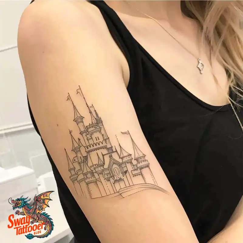 100 Castle Tattoo Designs – Fortresses of Meaning on Skin 7 Castle Tattoo