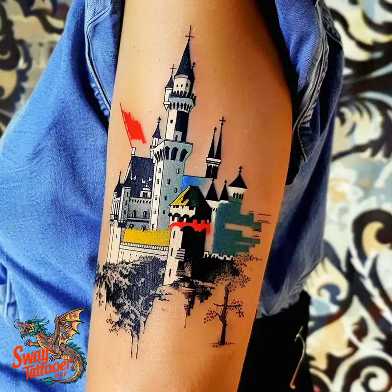 100 Castle Tattoo Designs – Fortresses of Meaning on Skin 110 Castle Tattoo