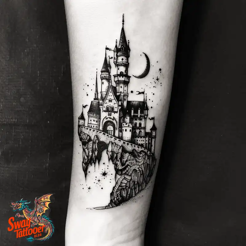 100 Castle Tattoo Designs – Fortresses of Meaning on Skin 112 Castle Tattoo