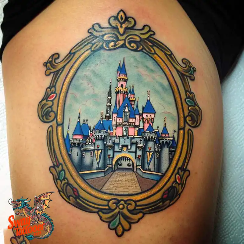 100 Castle Tattoo Designs – Fortresses of Meaning on Skin 94 Castle Tattoo