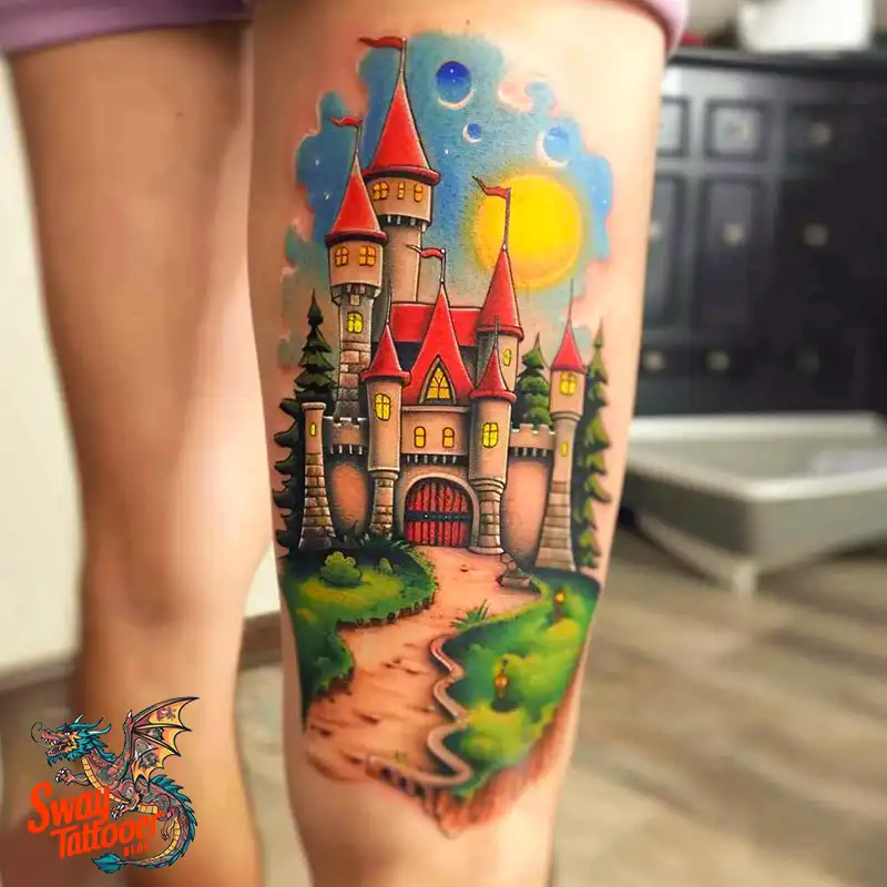 100 Castle Tattoo Designs – Fortresses of Meaning on Skin 99 Castle Tattoo