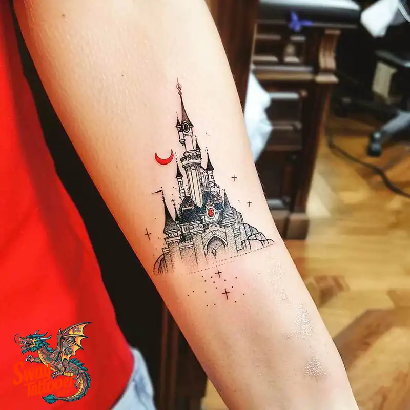 100 Castle Tattoo Designs – Fortresses of Meaning on Skin 93 Castle Tattoo