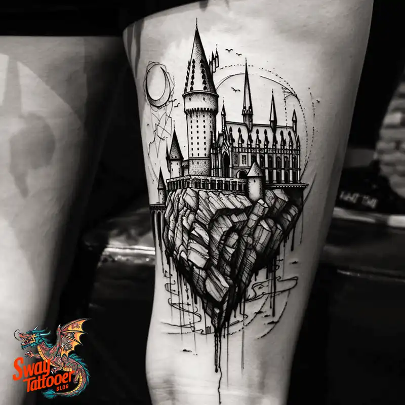 100 Castle Tattoo Designs – Fortresses of Meaning on Skin 90 Castle Tattoo