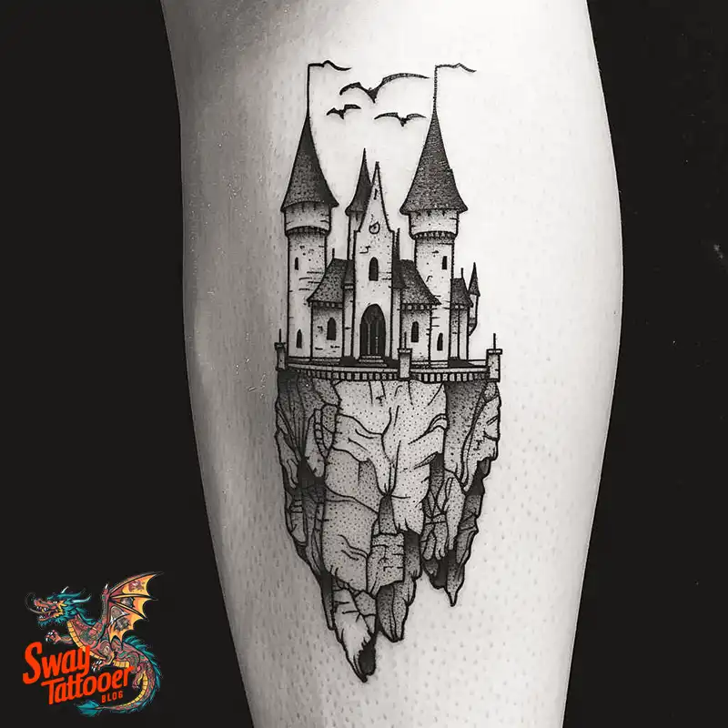 100 Castle Tattoo Designs – Fortresses of Meaning on Skin 88 Castle Tattoo