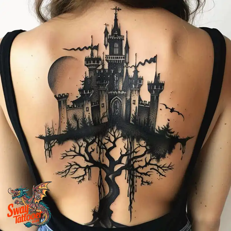 100 Castle Tattoo Designs – Fortresses of Meaning on Skin 85 Castle Tattoo