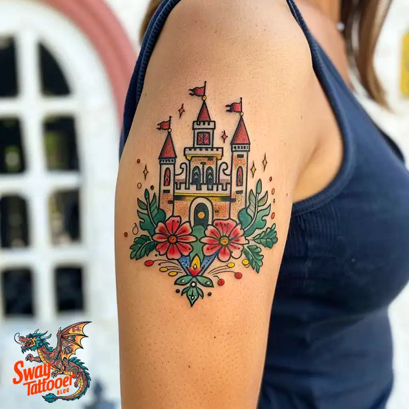 100 Castle Tattoo Designs – Fortresses of Meaning on Skin 79 Castle Tattoo