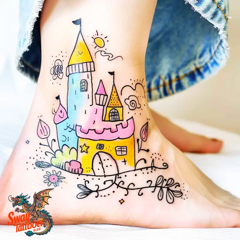 100 Castle Tattoo Designs – Fortresses of Meaning on Skin 74 Castle Tattoo