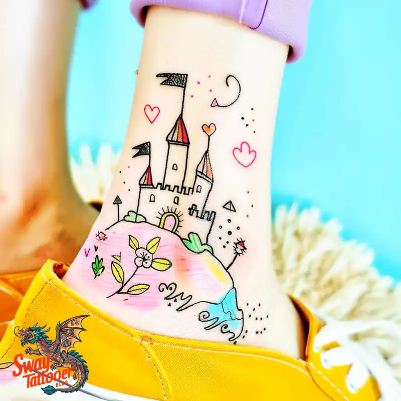 100 Castle Tattoo Designs – Fortresses of Meaning on Skin 73 Castle Tattoo