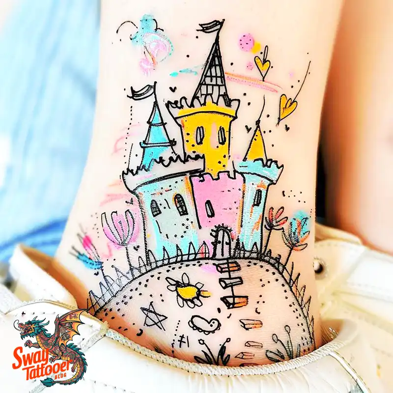 100 Castle Tattoo Designs – Fortresses of Meaning on Skin 72 Castle Tattoo