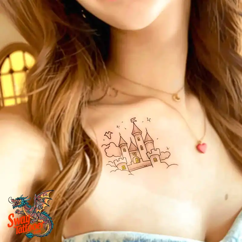 100 Castle Tattoo Designs – Fortresses of Meaning on Skin 64 Castle Tattoo