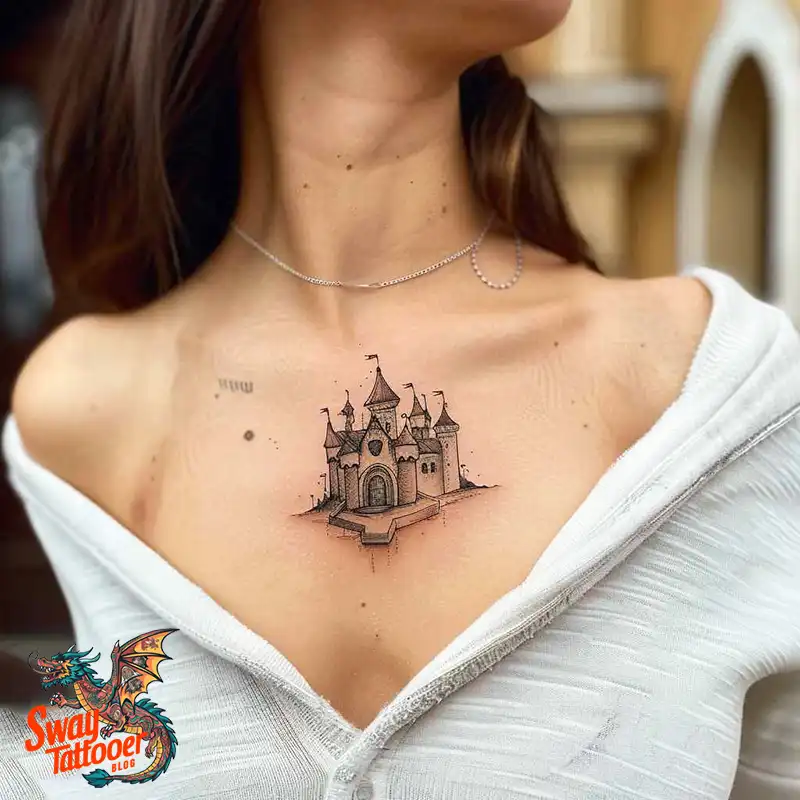 100 Castle Tattoo Designs – Fortresses of Meaning on Skin 63 Castle Tattoo