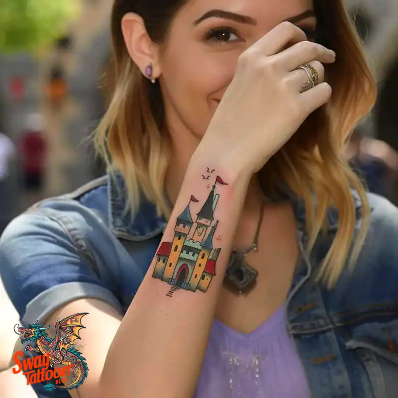 100 Castle Tattoo Designs – Fortresses of Meaning on Skin 58 Castle Tattoo