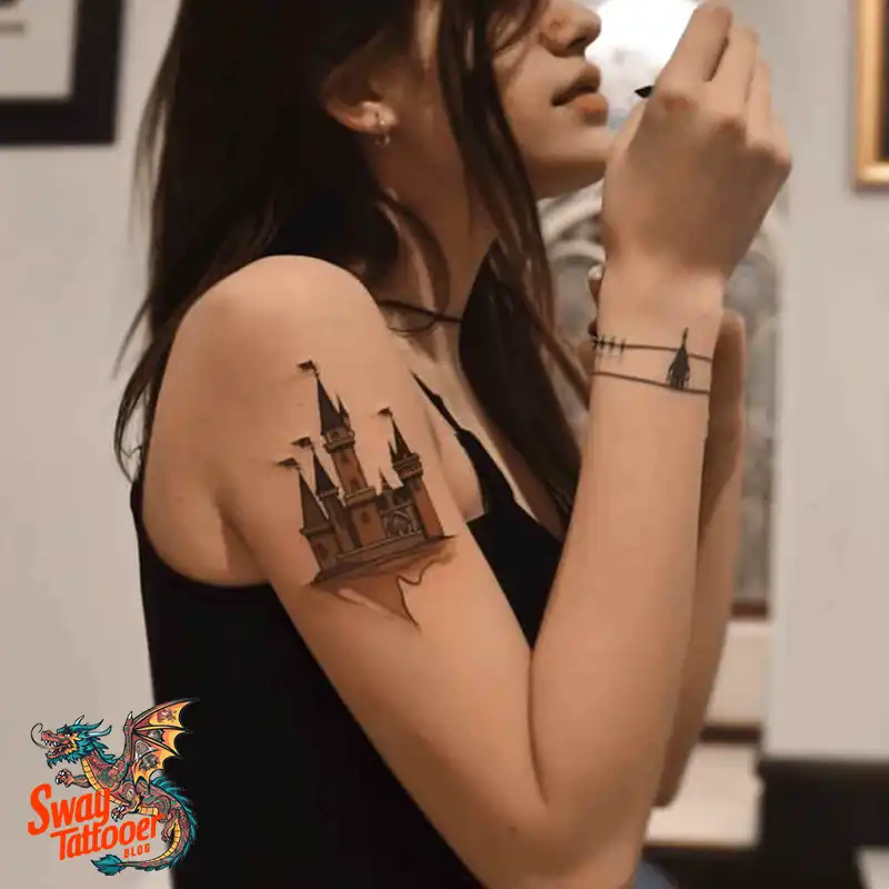 100 Castle Tattoo Designs – Fortresses of Meaning on Skin 57 Castle Tattoo