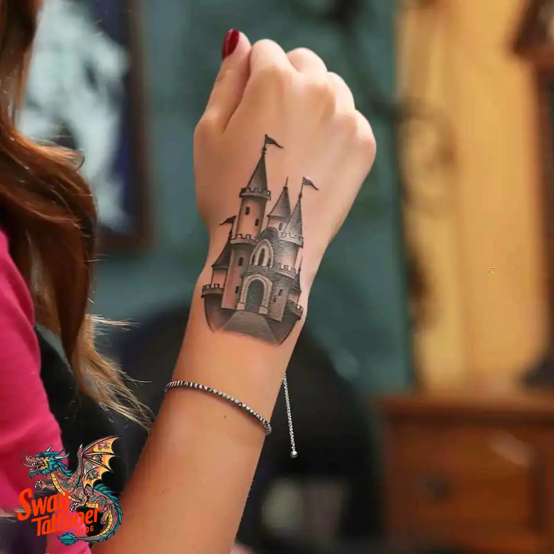 100 Castle Tattoo Designs – Fortresses of Meaning on Skin 56 Castle Tattoo