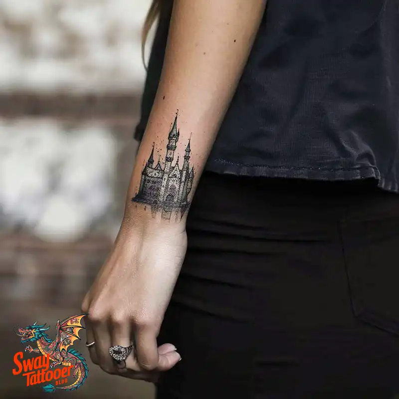 100 Castle Tattoo Designs – Fortresses of Meaning on Skin 49 Castle Tattoo