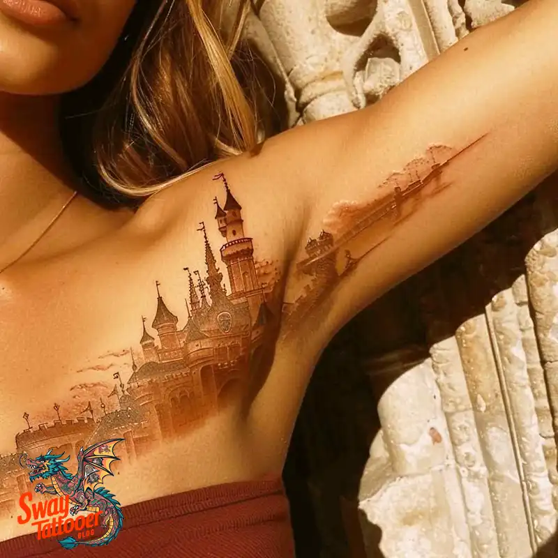 100 Castle Tattoo Designs – Fortresses of Meaning on Skin 52 Castle Tattoo