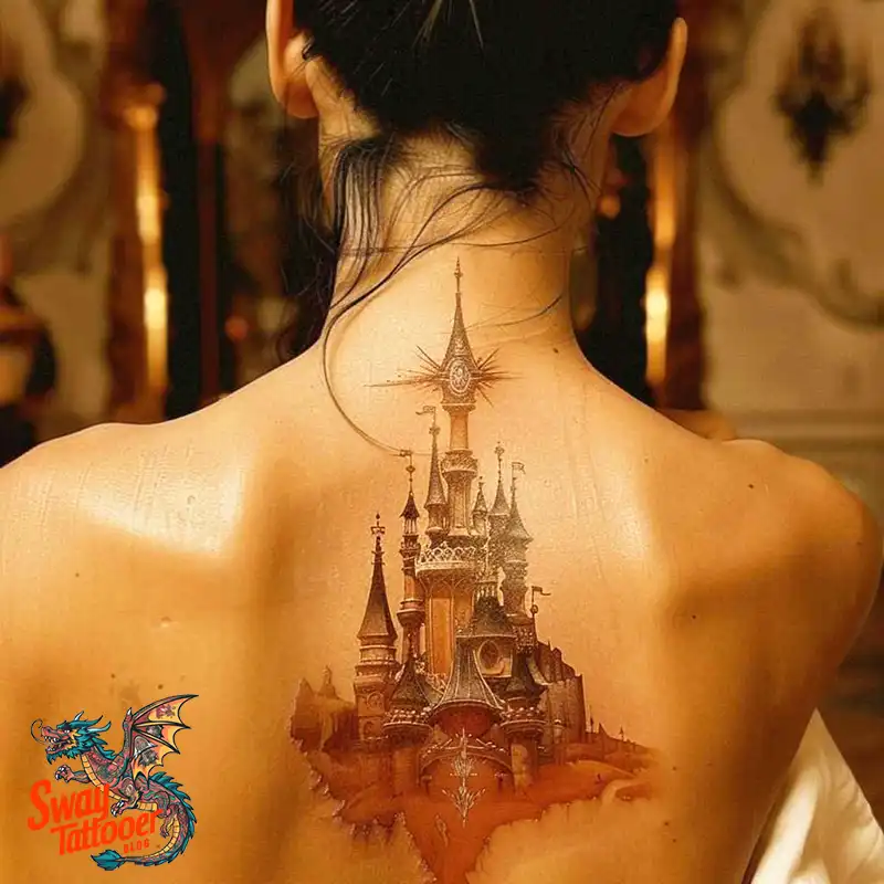 100 Castle Tattoo Designs – Fortresses of Meaning on Skin 54 Castle Tattoo