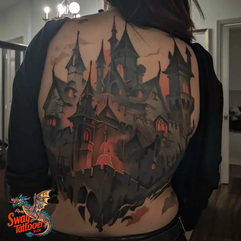 100 Castle Tattoo Designs – Fortresses of Meaning on Skin 42 Castle Tattoo
