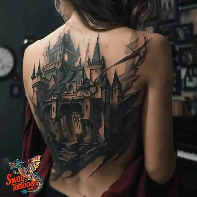 100 Castle Tattoo Designs – Fortresses of Meaning on Skin 41 Castle Tattoo