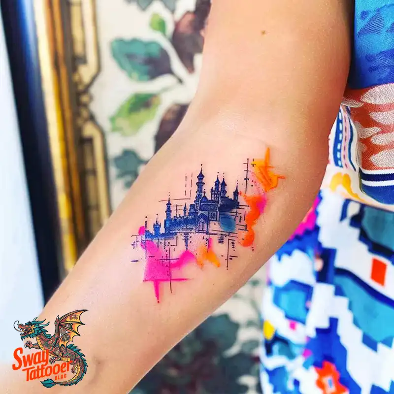 100 Castle Tattoo Designs – Fortresses of Meaning on Skin 40 Castle Tattoo