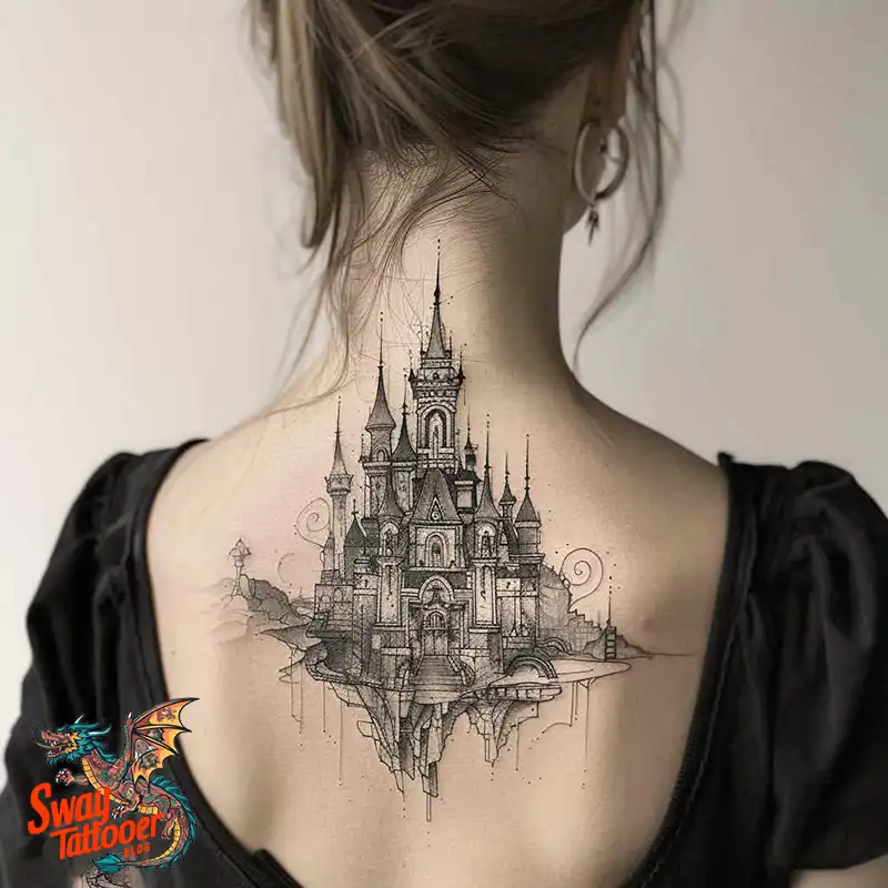 100 Castle Tattoo Designs – Fortresses of Meaning on Skin 39 Castle Tattoo