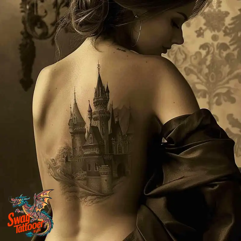 100 Castle Tattoo Designs – Fortresses of Meaning on Skin 35 Castle Tattoo