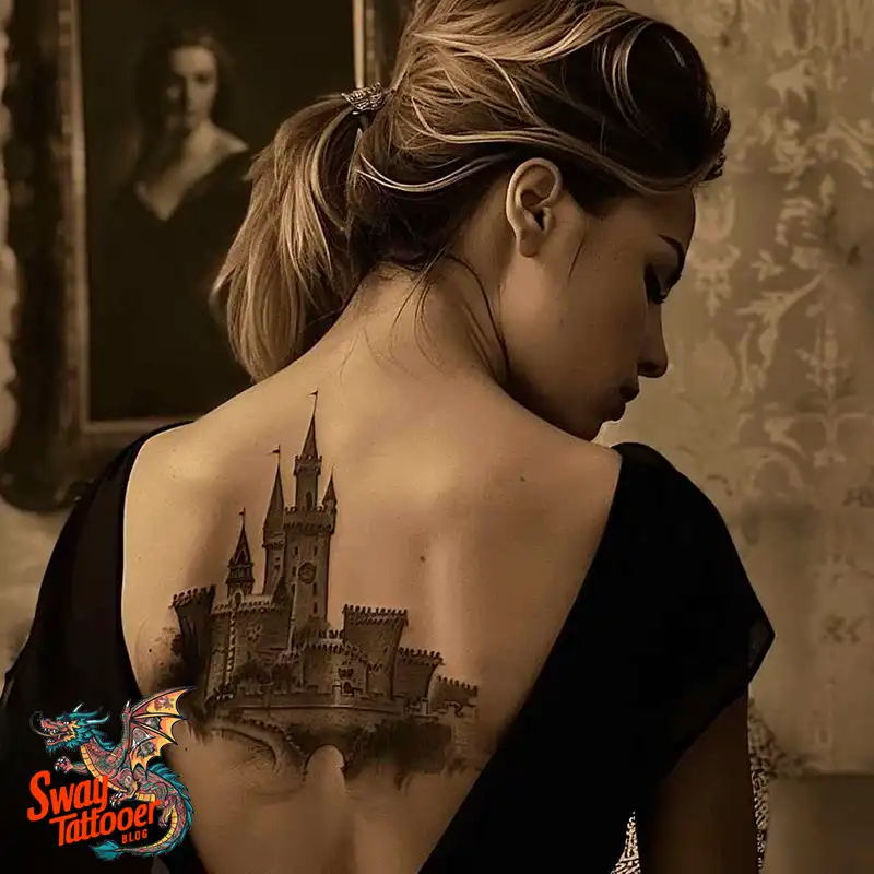 100 Castle Tattoo Designs – Fortresses of Meaning on Skin 34 Castle Tattoo