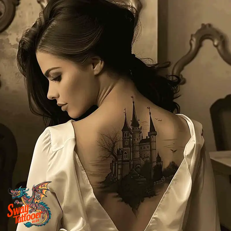 100 Castle Tattoo Designs – Fortresses of Meaning on Skin 33 Castle Tattoo