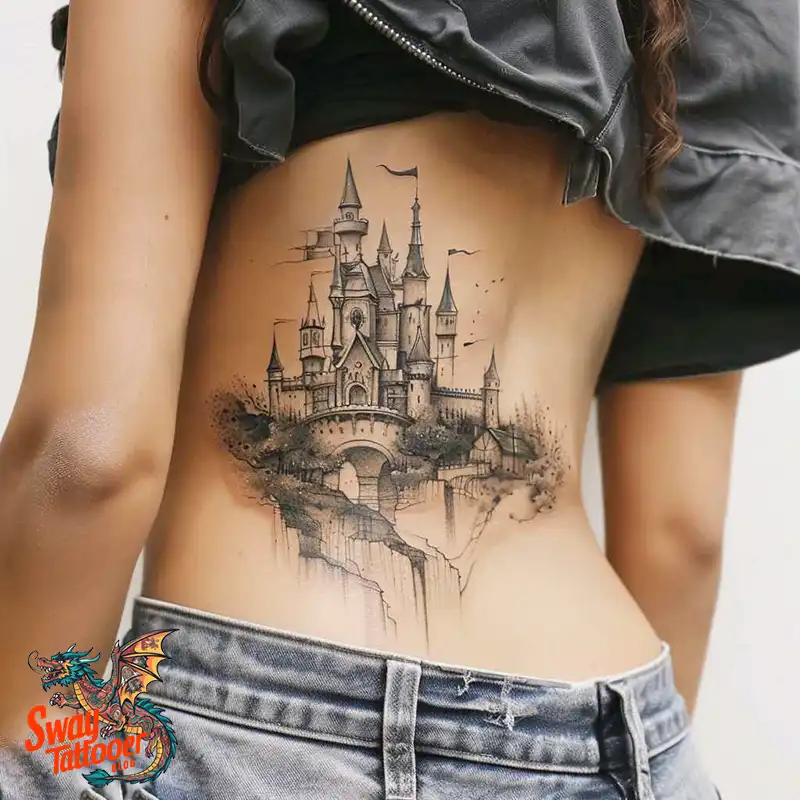 100 Castle Tattoo Designs – Fortresses of Meaning on Skin 32 Castle Tattoo