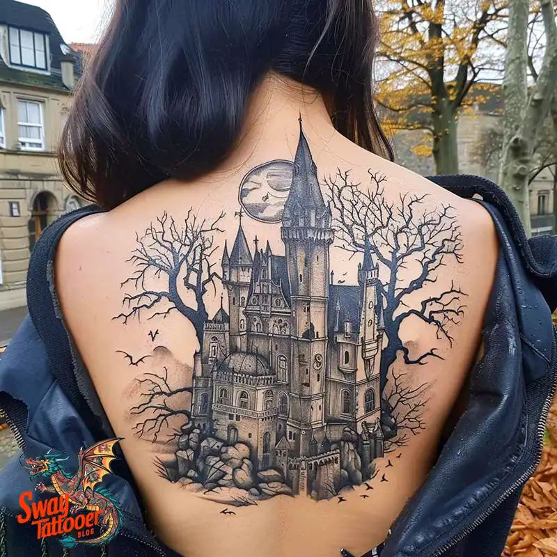 100 Castle Tattoo Designs – Fortresses of Meaning on Skin 27 Castle Tattoo