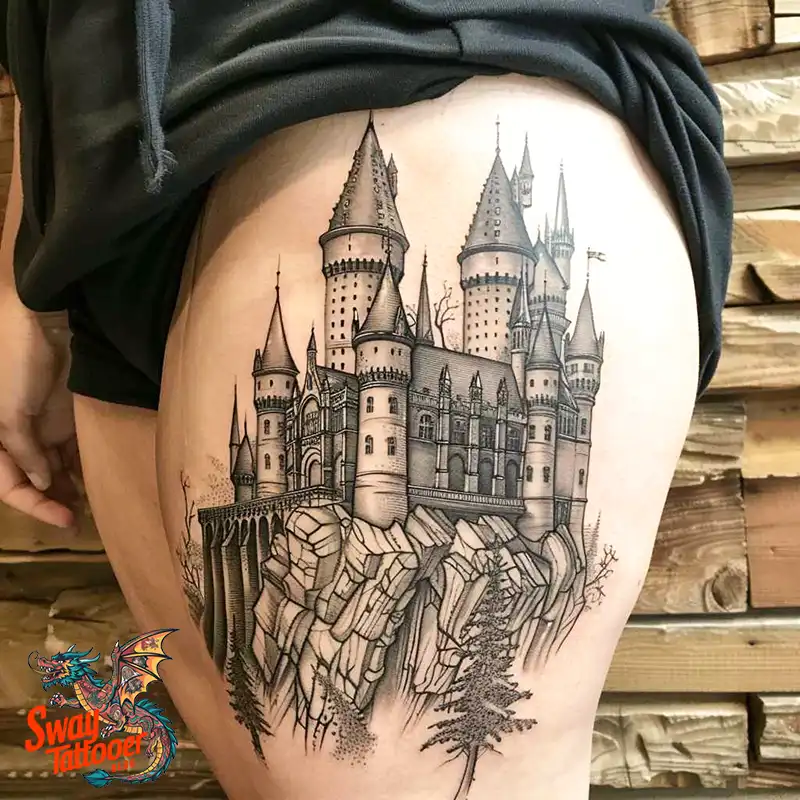100 Castle Tattoo Designs – Fortresses of Meaning on Skin 103 Castle Tattoo