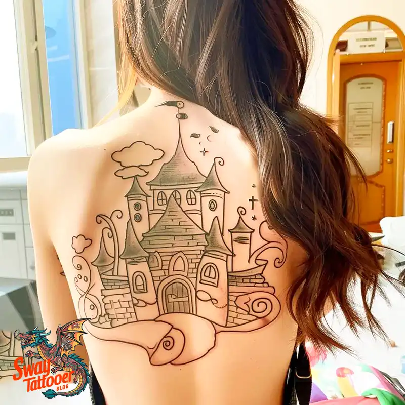 100 Castle Tattoo Designs – Fortresses of Meaning on Skin 24 Castle Tattoo