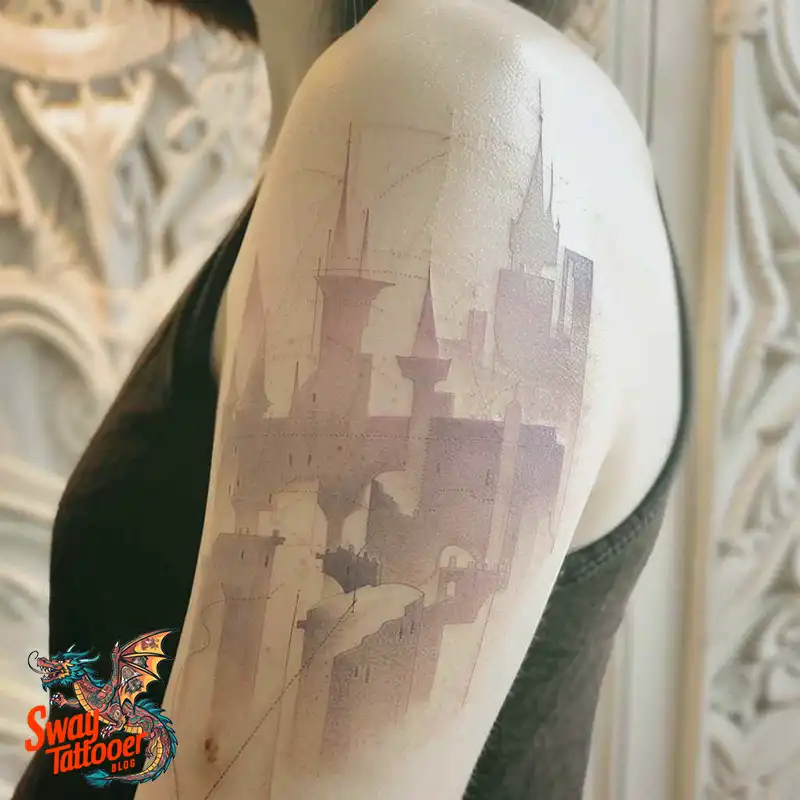 100 Castle Tattoo Designs – Fortresses of Meaning on Skin 17 Castle Tattoo