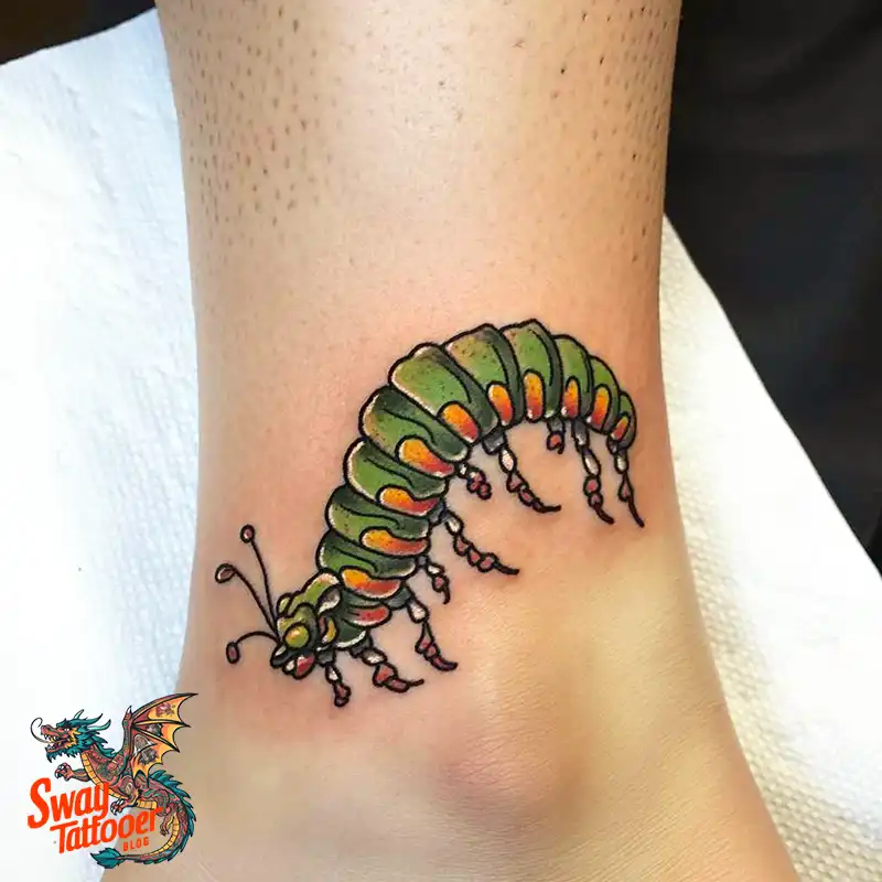 65 Caterpillar Tattoo Designs: Symbolism, Styles & Stories 53 caterpillar tattoo