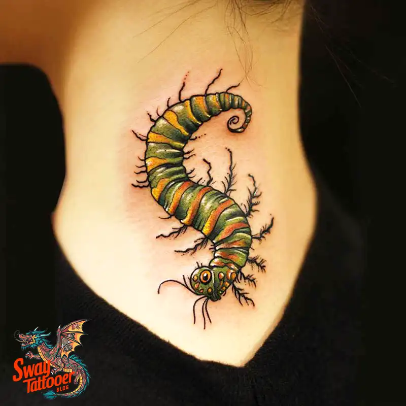 65 Caterpillar Tattoo Designs: Symbolism, Styles & Stories 62 caterpillar tattoo