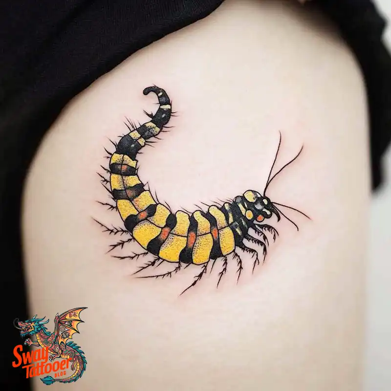 65 Caterpillar Tattoo Designs: Symbolism, Styles & Stories 51 caterpillar tattoo