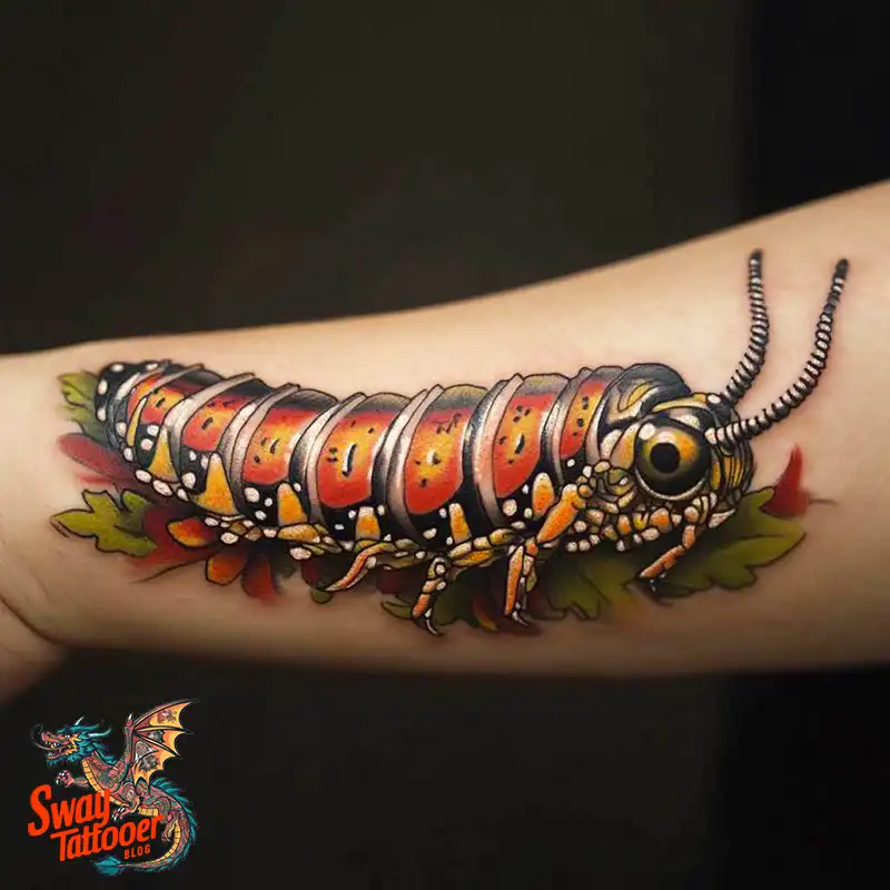 65 Caterpillar Tattoo Designs: Symbolism, Styles & Stories 47 caterpillar tattoo