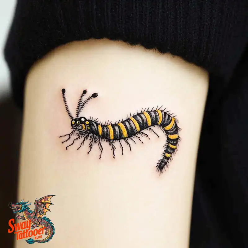 65 Caterpillar Tattoo Designs: Symbolism, Styles & Stories 54 caterpillar tattoo