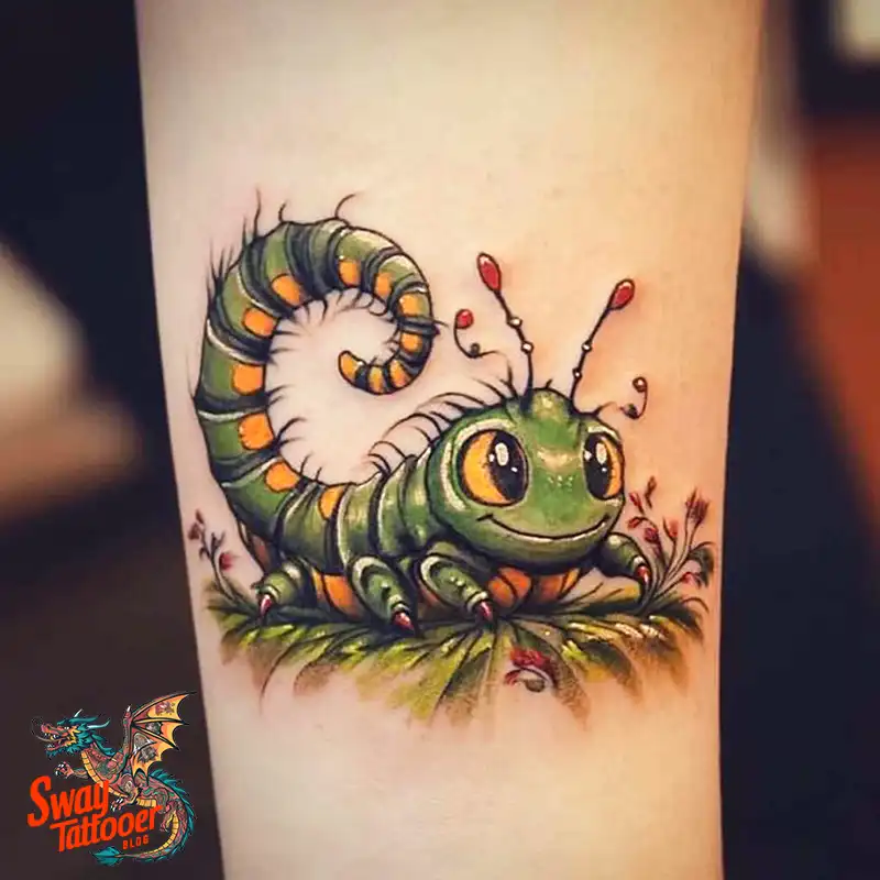 65 Caterpillar Tattoo Designs: Symbolism, Styles & Stories 45 caterpillar tattoo