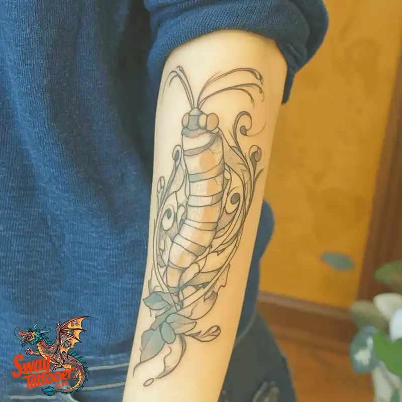 65 Caterpillar Tattoo Designs: Symbolism, Styles & Stories 29 caterpillar tattoo