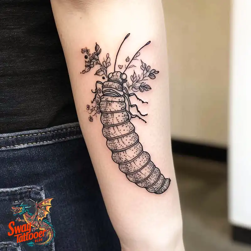 65 Caterpillar Tattoo Designs: Symbolism, Styles & Stories 57 caterpillar tattoo