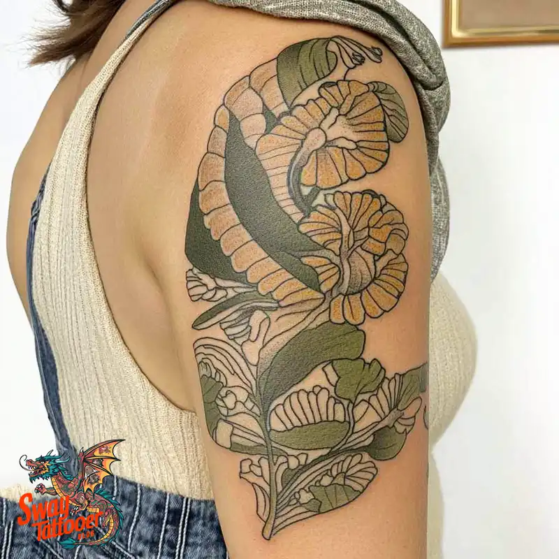 65 Caterpillar Tattoo Designs: Symbolism, Styles & Stories 14 caterpillar tattoo