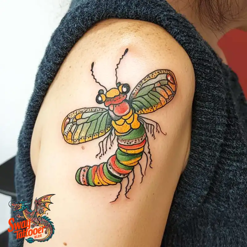 65 Caterpillar Tattoo Designs: Symbolism, Styles & Stories 8 caterpillar tattoo