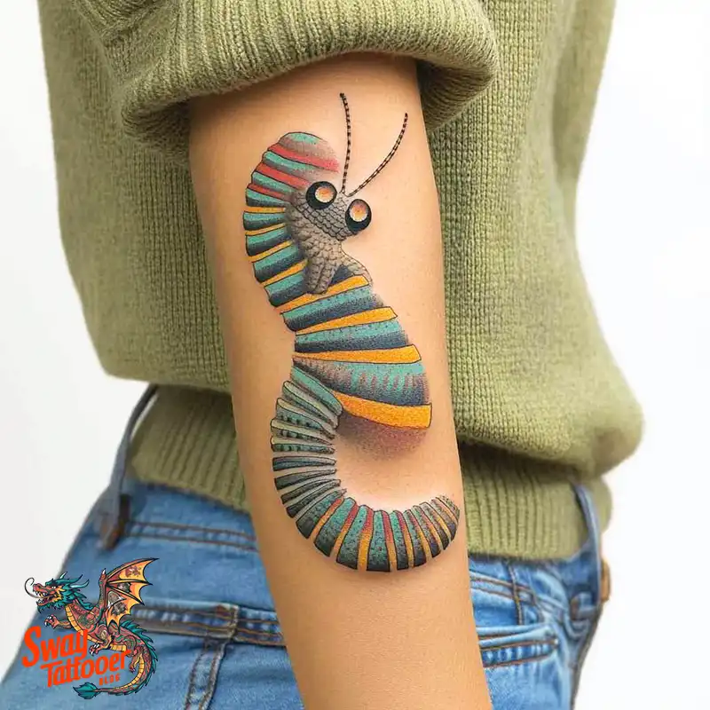65 Caterpillar Tattoo Designs: Symbolism, Styles & Stories 3 caterpillar tattoo