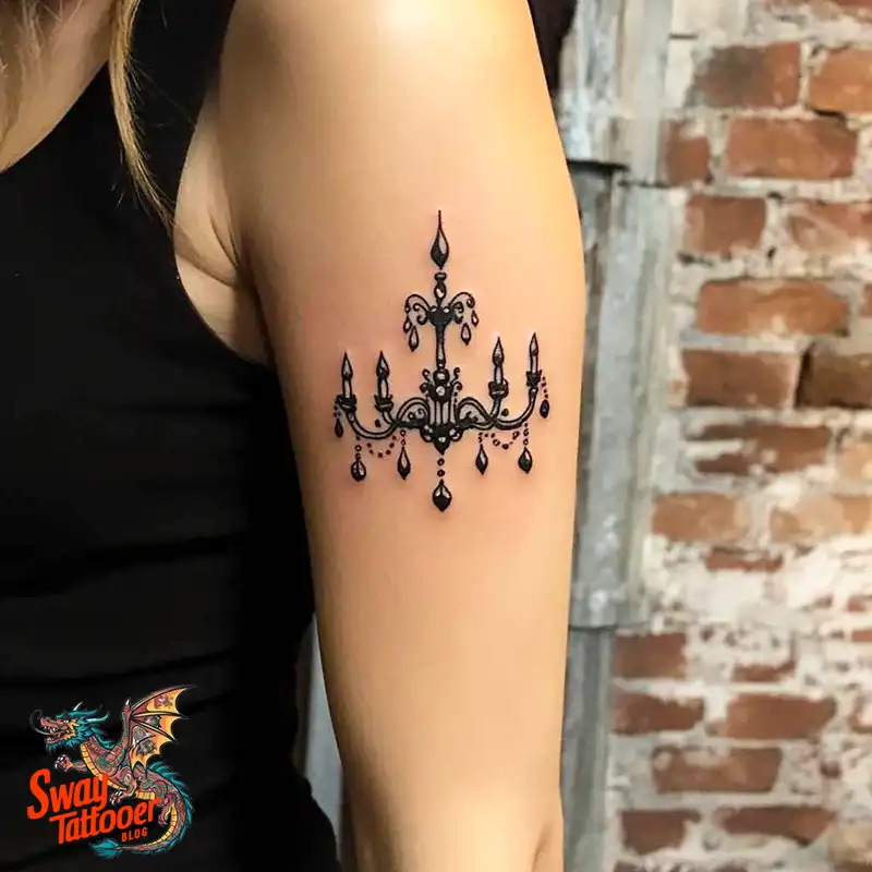 100 Chandelier Tattoo Design Ideas: Elegance in Ink 1 Chandelier Tattoo
