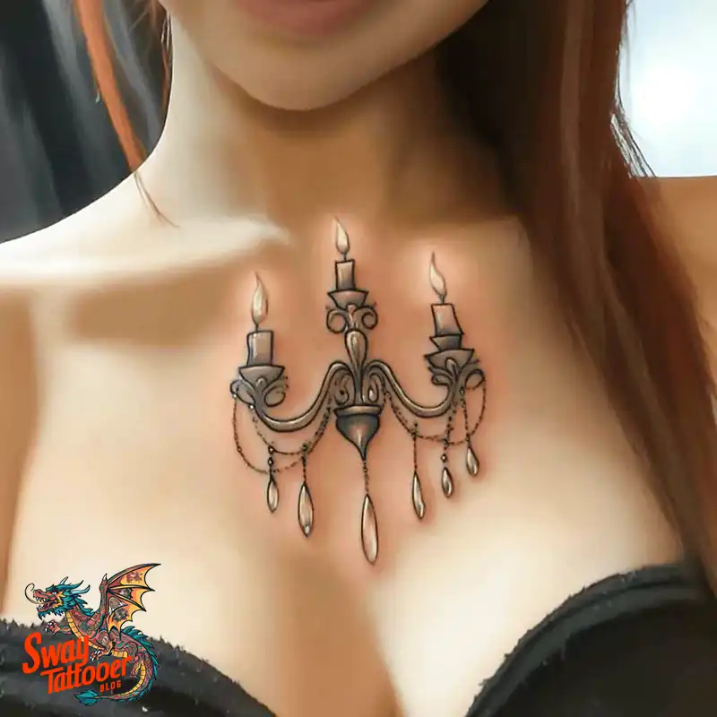 100 Chandelier Tattoo Design Ideas: Elegance in Ink 86 Chandelier Tattoo