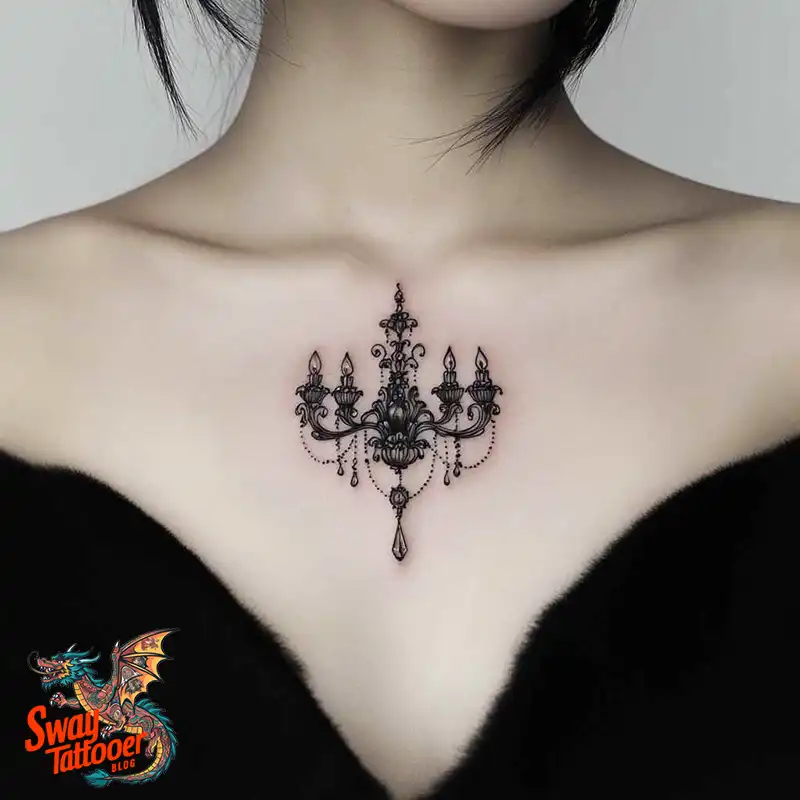 100 Chandelier Tattoo Design Ideas: Elegance in Ink 84 Chandelier Tattoo