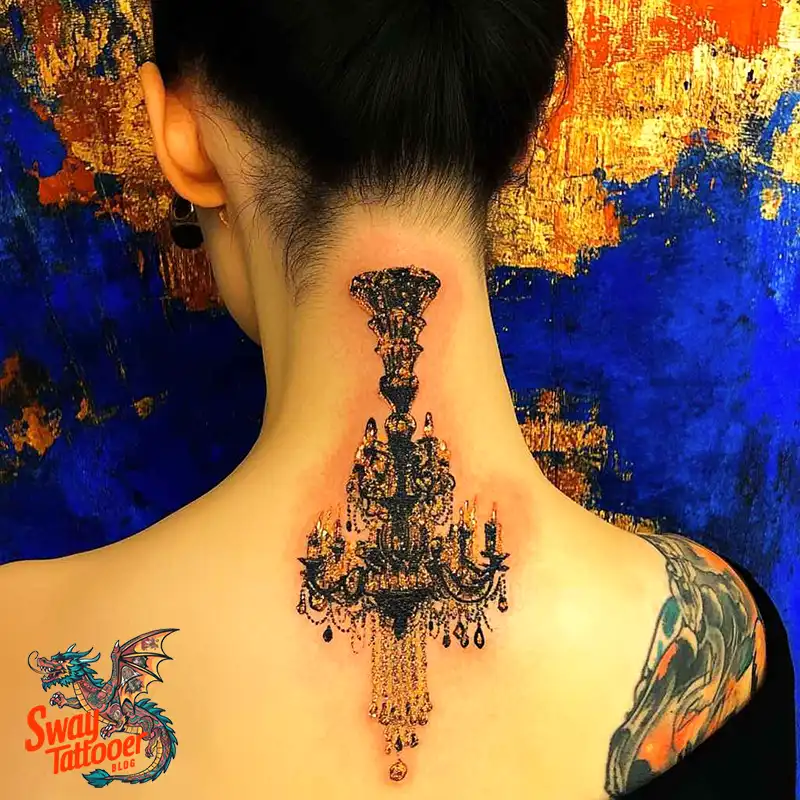 100 Chandelier Tattoo Design Ideas: Elegance in Ink 78 Chandelier Tattoo