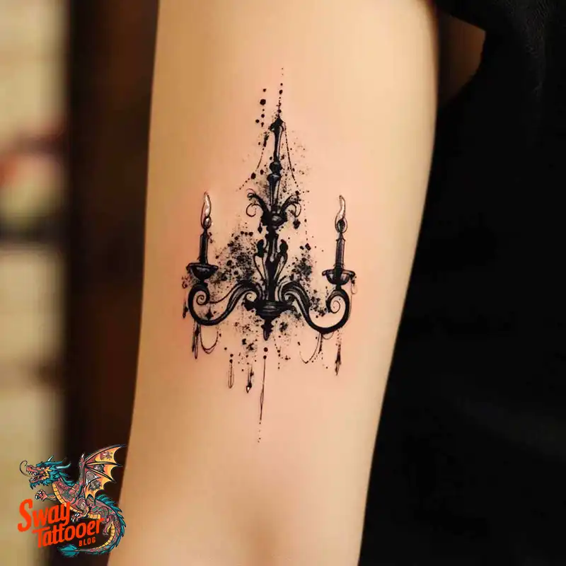 100 Chandelier Tattoo Design Ideas: Elegance in Ink 97 Chandelier Tattoo